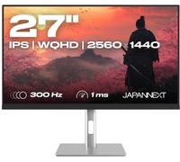 JAPANNEXT Ecran PC Gamer 27" IPS WQHD (2560x1440) 300Hz 1ms | HDR | Hauteur & Inclinaison réglable (HSP) Haut-parleurs intégrés | 100% sRGB G-Sync/FreeSync | JN-IPS27G300Q-HSP