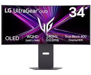Ecran PC Gamer LG 34GX900A 34" Incurvé 800R UWQHD 240Hz OLED HDR True Black 400 HDMI 2.1 AMD FreeSync & G-Sync