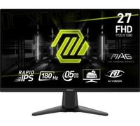 MSI MAG 275F Écran gaming 27'' FHD - Dalle Rapid IPS 1920 x 1080, 180 Hz / 0,5 ms (GtG), HDR Ready, AMD FreeSync™, AI Vision, HDMI™ 2.0b, DP 1.4, design sans bordure, inclinable, compatible VESA, noir