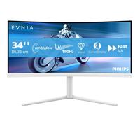 Philips 34M2C5501A/00 écran plat de PC 86,4 cm (34") 3440 x 1440 pixels Wide Quad HD LCD Blanc