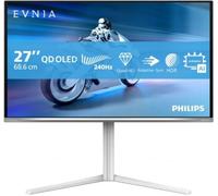 Philips Evnia 6000 27M2N6501L/00 écran plat de PC 67,3 cm (26.5") 2560 x 1440 pixels Quad HD QD-OLED Blanc Blanc