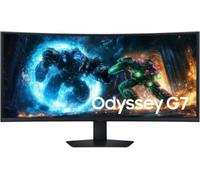 Samsung Écran Gaming Odyssey G75F 40'', 180Hz, Dalle VA incurvée 1000R, WUHD (5,120 x 2,160), 1ms, 3000:1, Inclinable, Orientable, HDMI (2.1), Display Port (1.4), Prise Casque, LS40FG750EUXEN