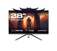 JAPANNEXT Écran PC Gaming | 28" | IPS | 4K UHD | 144Hz | 1.0ms | AMD FreeSync | JN-280IPS144UHDR Noir G