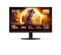 AOC Écran PC Gaming 24G4ZRE 23,8" Full HD 240 Hz Noir et Rouge