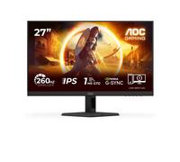 AOC Écran de jeu 27G4ZRE 27" Full HD 1920x1080 240Hz Fast IPS HDR10 0,3 ms 2xHDMI/DP Noir/Rouge