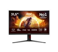 AOC Gaming Moniteur Incurvé, C32G4Z 32 Pouce 260Hz VA Dalle, 4ms GtG, HDR10, FreeSync Premium, Ajustable en Hauteur, Haut-parleurs, (1920x1080 HDMI 2X 2.0 DP 1x 1.4) Noir