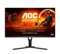 AOC G3 U32G3X/BK LED display 80 cm (31.5") 3840 x 2160 pixels 4K Ultra HD Noir, Rouge
