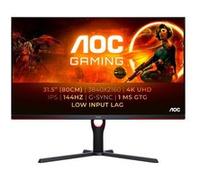 AOC G3 U32G3X/BK LED display 80 cm (31.5") 3840 x 2160 pixels 4K Ultra HD Noir, Rouge
