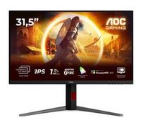 AOC Moniteur U32G4U 31,5 pouces 3840x2160 160Hz IPS 1 ms HDR400 Compatible G‑Sync Ajustable Noir