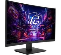 ASRock Écran incurvé Phantom Gaming PG27QRT1B 27" QHD 2560x1440 180Hz 1ms Noir