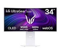 LG UltraGear OLED 34GX90SA Moniteur Gaming 34", 21:9 incurvé, WQHD (3440x1440), 240Hz, 0,03ms (GtG), fonctions intelligentes avec webOS 24, haut-parleur 14W, HDR 400 True Black, G-Sync, FreeSync