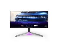 Ecran PC Gaming Porsche Design AOC Agon Pro PD34 - 34'' incurvé QD-OLED WQHD 240Hz HDR400 TrueBlack G-Sync Compatible HP Ajustable USB-C 65W HUB USB