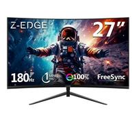 Ecran PC Gaming Z-EDGE UG27 Incurvé 27 Pouces 180 Hz, 1ms, FreeSync, Moniteur FHD 1080P, 350cd/m², 1500R VA, DP1.4 & HDMI2.1