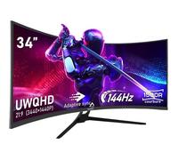 Écran PC - Gawfolk - GF340A - 34 Pouces - Incurvé 144Hz - UWQHD 3440x1440 - Noir