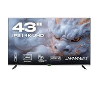 JAPANNEXT Ecran PC 43" IPS 4K UHD (3840x2160) Grand Format | Haut-parleurs intégrés (8Wx2) | G-Sync/FreeSync | Garantie 2 Ans | JN-i432TUR