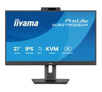 iiyama ProLite XUB2790QSUH-B2 moniteur IPS 27 pouces avec caméra Windows Hello intégrée, microphone et station d'accueil USB-C