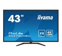 iiyama Ecran 42,5" Prolite 4K UHD 3840x2160, VA, 400cd/m², 4000:1, 3ms, Haut-parleurs, DisplayPort, HDMI, DisplayPort, USB HUB, VESA 200x100mm