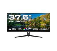 JAPANNEXT Écran PC Incurvé | 37.5" | UWQHD+ | Dalle IPS | USB-C (+ charge 65W) | IPS | AMD FreeSync | JN-IPSC375UWQHDPR-H-C65W Noir G