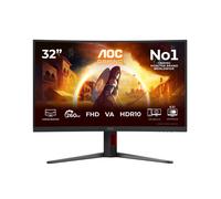 AOC Gaming Moniteur Incurvé, C32G4Z 32 Pouce 260Hz VA Dalle, 4ms GtG, HDR10, FreeSync Premium, Ajustable en Hauteur, Haut-parleurs, (1920x1080 HDMI 2X 2.0 DP 1x 1.4) Noir