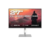 JAPANNEXT Ecran PC Gamer 27" IPS WQHD (2560x1440) 300Hz 1ms | HDR | Hauteur & Inclinaison réglable (HSP) Haut-parleurs intégrés | 100% sRGB G-Sync/FreeSync | JN-IPS27G300Q-HSP