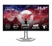 Lenovo Legion Pro 27Q-10 - Écran Gaming de 26.5" avec Eyesafe (QHD, QD-OLED, 280Hz, 0.03ms GtG, 2xHDMI+DP+ USB Type-C, AMD FreeSync Premium Pro) - Réglage en Inclinaison - Noir-Blanc