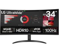 LG 34WR50QK-B écran plat de PC 86,4 cm (34") 3440 x 1440 pixels Wide Quad HD Noir