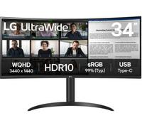 LG 34WR55QK-B écran plat de PC 86,4 cm (34") 3440 x 1440 pixels Wide Quad HD Noir