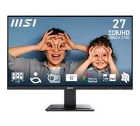 MSI Pro MP273U Écran bureautique 27'' UHD - Dalle IPS 3840 x 2160, PIP/PBP, Large Gamme de Couleurs, respectueux des Yeux, Haut-parleurs intégrés, Inclinaison réglable - HDMI 2.0b, DP 1.4a