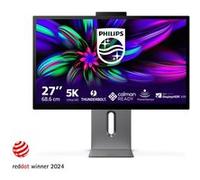 Philips 27E3U7903 27 Pouces Adobe RGB 99% + 5K, 70 Hz, IPS Black, MPRT 4 ms, Adaptive Sync, HDR600, Hauteur Ajustable, Webcam, Hauts-Parleurs (2560 x 1440, HDMI 1 x 2.1, concentrateur USB DP) Gris