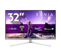 Philips Evnia Gaming Moniteur 32M2N8900P 32" 240Hz QD-OLED Dalle, 0.03ms GtG, HDR500 TB, FreeSync Prem. Pro, G-Sync. Ajustable en hauteur, Haut-parleurs, USB Hub(3840x2160 HDMI 2x 2.1 DP1x 2.1) Argent