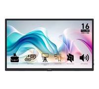 MSI PRO MP165 E6 téléviseur et moniteur portables Moniteur portable Noir 39,6 cm (15.6") LED 1920 x 1080 pixels