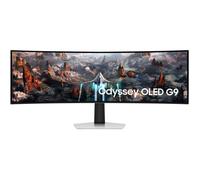 Samsung G93SC écran plat de PC 124,5 cm (49") 5120 x 1440 pixels Dual QHD OLED Argent