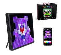 Écran Pixel Art 32x 32 RVB, Réveil Intelligent, Cadre LED, Contrôle APP | 1024 pixels LED programmables, Cadre Animations, DIY Pixel Art & GIF, Déco Gaming & Bureau, Cadeau Noël pour Enfants Joueurs