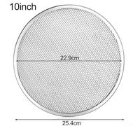 Écran Pizza Maille pour aluminium 4pcs Léger Résistant Chaleur(10in) | Cuisson uniforme, croÃ»te croustillante, pour aluminium de qualitÃ©, 4 tailles variÃ©es, pour idÃ©al four domestique