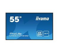 iiyama Écran d'affichage numérique ProLite LH5541UHS-B2 4K IPS LED VGA HDMI USB2.0 RJ45 Noir 139 cm