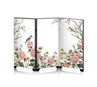 Écran Pliant De Style Chinois - Miroir Acrylique Décoratif Pour Plateau De Table, Décor De Salon Élégant Avec Gravure, Conception Pliable Pour Une Installation Flexible, Noir, 23X11Cm(E)