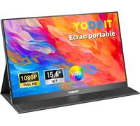 Écran Portable 15,6"" 1920 × 1080 Fhd Moniteur Ips 100% Srgb Display Hdmi Usb Type C Avec Haut-Parleurs Intégrés Pour Pc/Macbook/Xbox/Ps4 5/Tv