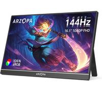 Ecran Portable ARZOPA Z1FC,16.1 Pouces 1920x1080 FHD 144 Hz,Moniteur Portable IPS Noire