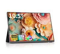 Écran portable de 26,7 cm pour ordinateur portable, 2K FHD 60 Hz, entrées USB-C et HDMI, panneau IPS ultra fin avec HDR et coque intelligente de qualité supérieure et haut-parleurs pour ordinateur