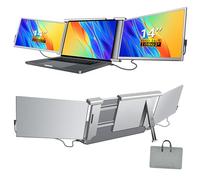 Écran portable extensible 14" FHD 1080p IPS, extension triple et double compatible Windows/Chrome