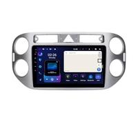 Écran Portable pour Apple Carplay & Android Auto pour VW Volkswagen Tiguan 1 NF 2006-2016 Navigation GPS Carplay Android Auto WiFi Bluetooth, Mirror Link Steer +, 4 Nuclear 1G+16G