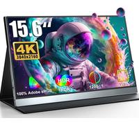 Écran portable ultra haute définition 4K de 15,6 pouces 3840 x 2160, luminosité 400 cd/m² | 90 % NTSC | 100 % compatible Adobe VESA