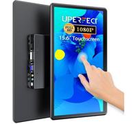 Écran portable UPERFECT FHD 15,6"" avec entrées HDMI DVI VGA - IPS - Temps de réponse 25ms