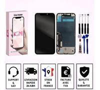 ECRAN POUR IPHONE 11 LCD +OUTILS +ADHESIF NOIR - LCD