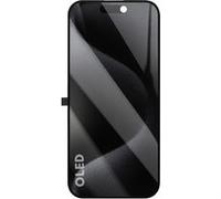 Écran pour iPhone 15 Pro Dalle Soft OLED avec Vitre Tactile Réactif Clappio Noir Noir