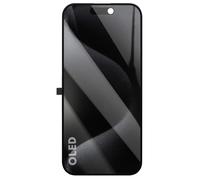 Écran pour iPhone 15 Pro Dalle Soft OLED avec Vitre Tactile Réactif Noir