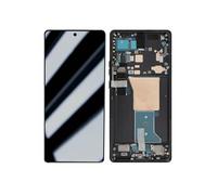 Bloc Complet Pour Motorola G84 5g Écran Lcd + Vitre Tactile Et Châssis Relife Noir