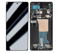 Bloc Complet Pour Motorola G84 5g Écran Lcd + Vitre Tactile Et Châssis Relife Noir