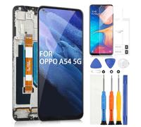 Écran pour Oppo A74 5G CPH2197 / A54 5G CPH2195 LCD Écran tactile Assemblée Remplacement écran de verre numériseur avec réparation Kit (6,5", noir avec cadre)