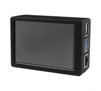 Écran pour Raspberry Pi 5 3,5" 480 x 320 pixels avec dissipateur thermique en aluminium et boîtier de protection ABS